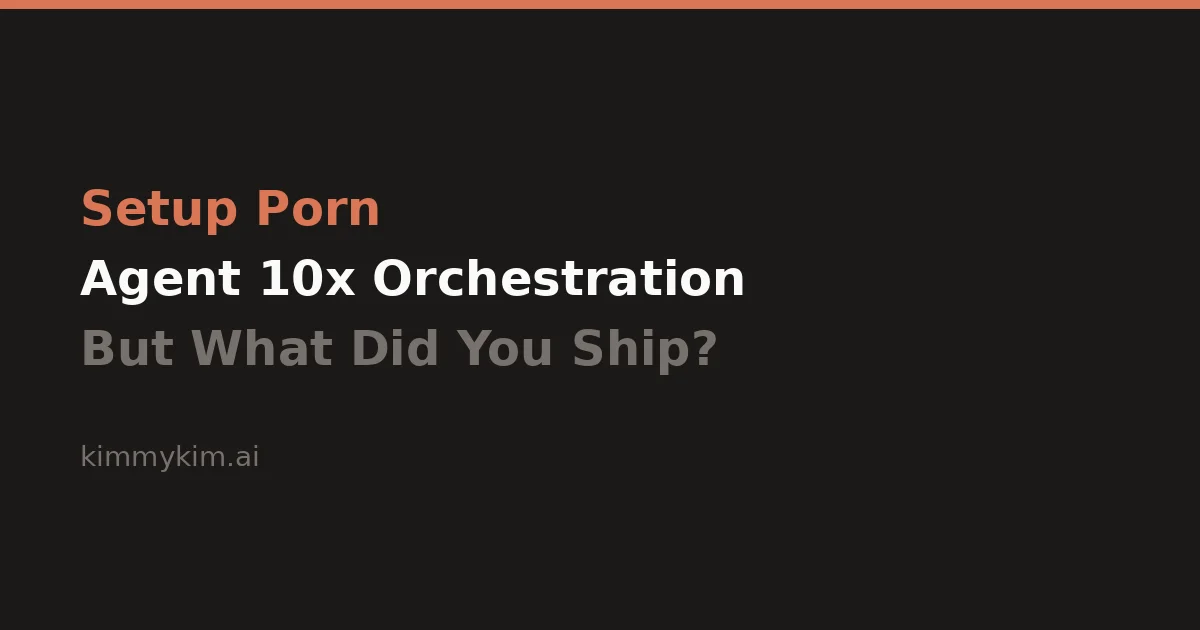 에이전트 10개 돌리는 사람들, 그래서 뭘 만들었는데?